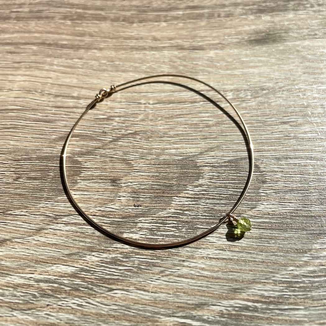Bracelet jonc Août Péridot
