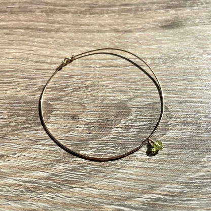 Bracelet jonc Août Péridot