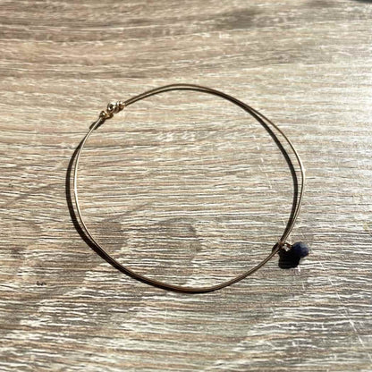Bracelet jonc Septembre Saphir