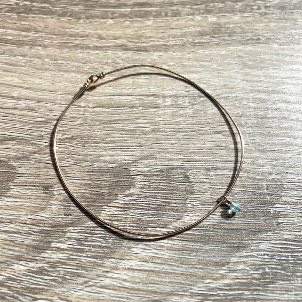 Bracelet jonc Décembre Topaze