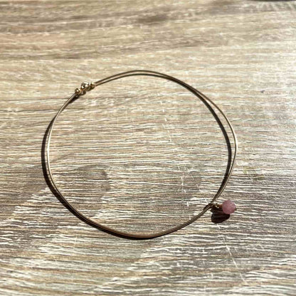 Bracelet jonc Octobre Tourmaline