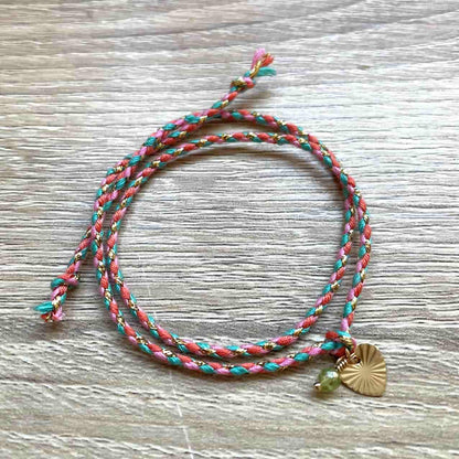 Bracelet en Péridot vert, pierre de naissance du mois d'Août