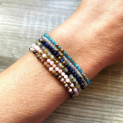 Bracelet perles en pierres naturelles