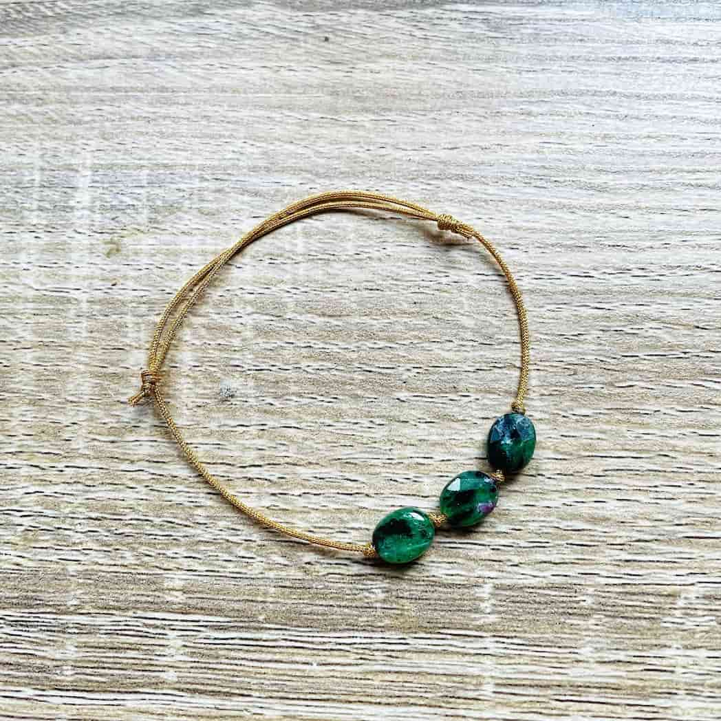 Bracelet Rubis Zoïsite