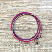 Charger l&#39;image dans la galerie, bracelets-joncs-pierres-naturelles-rose-2