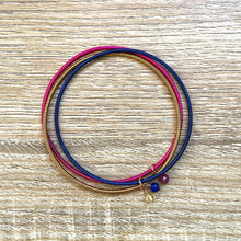 Charger l&#39;image dans la galerie, bracelets-joncs-pierres-naturelles-rose-bleu-2