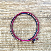 Charger l&#39;image dans la galerie, bracelets-joncs-pierres-naturelles-rose-bleu
