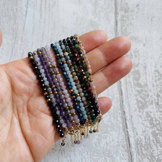 Bracelets perles en pierres naturelles