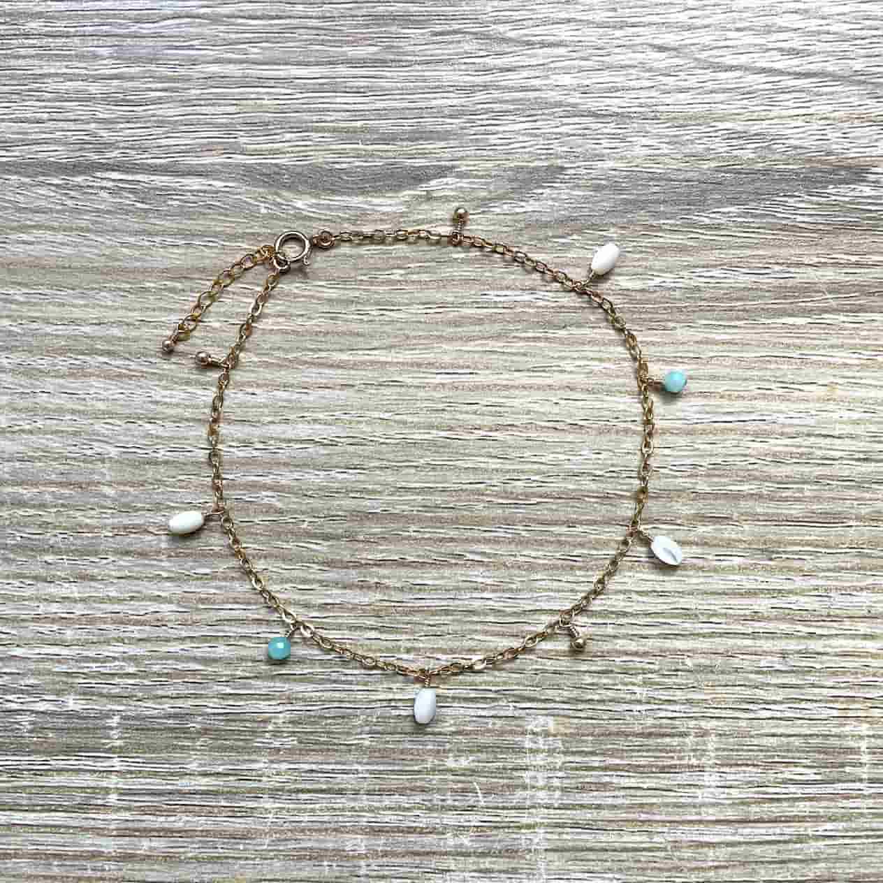 chevillere-chaine-cheville-pampilles-amazonite-nacre