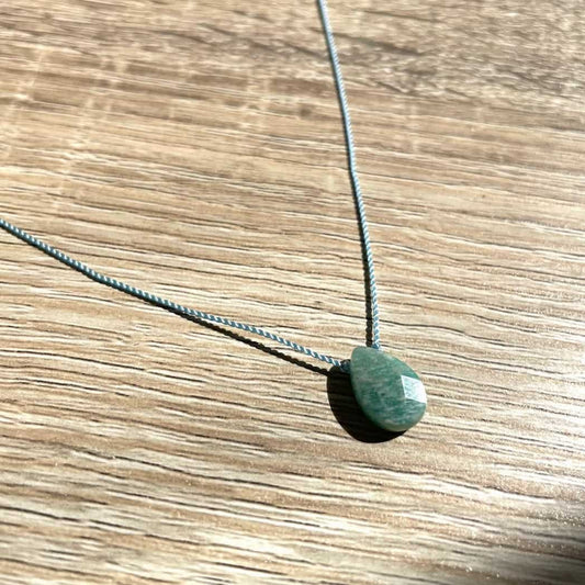 Collier en Amazonite - Apaisement et Communication - Zoé