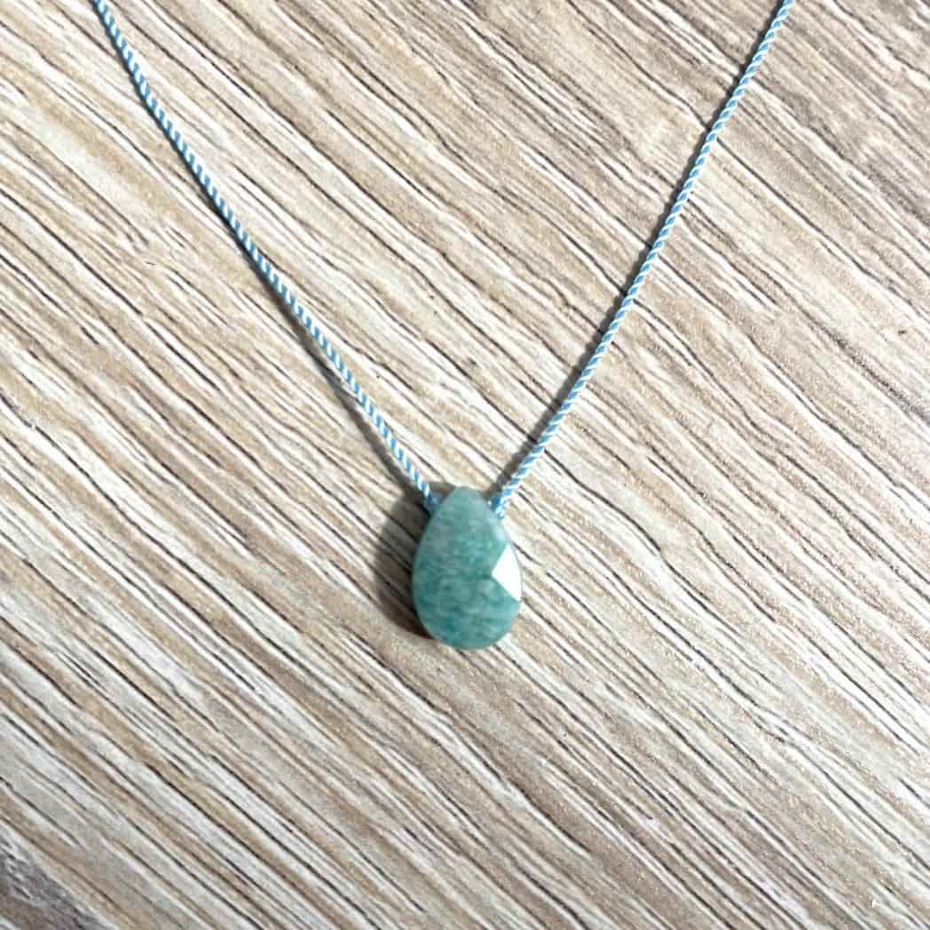 Collier en Amazonite - Apaisement et Communication - Zoé