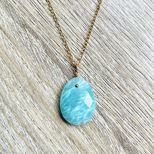 collier-amazonite-plaque-or