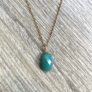 collier-chrysoprase-plaque-or