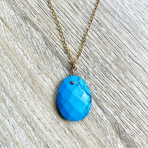 collier-howlite-turquoise-plaque-or