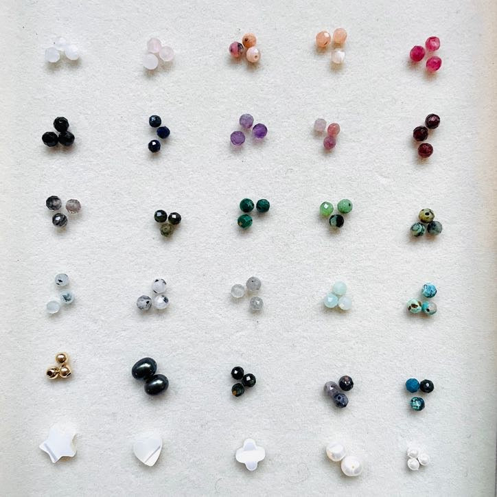 Pierres naturelles pour collier personnalisé