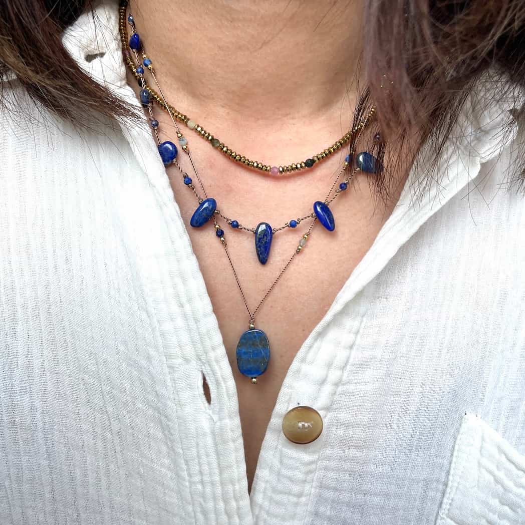 Collier Lapis Lazuli - Confiance et communication - Chenoa