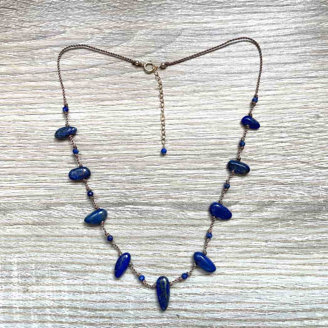 Collier lapis Lazuli bohème chic