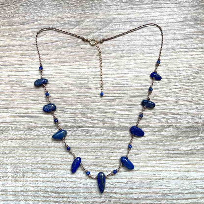 Collier lapis Lazuli bohème chic