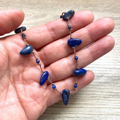 Collier Lapis Lazuli artisanal