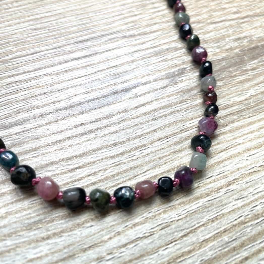 Collier Tourmaline multicolore zoom