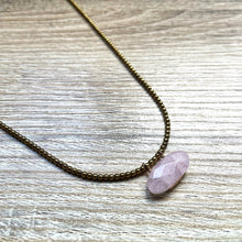 Charger l&#39;image dans la galerie, collier-quartz-rose-hematite-zoom