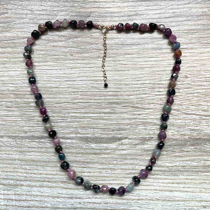 Collier en Tourmaline multicolore
