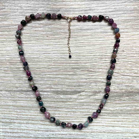 Collier en Tourmaline multicolore