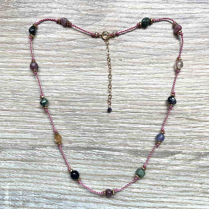 Collier en Tourmaline multicolore