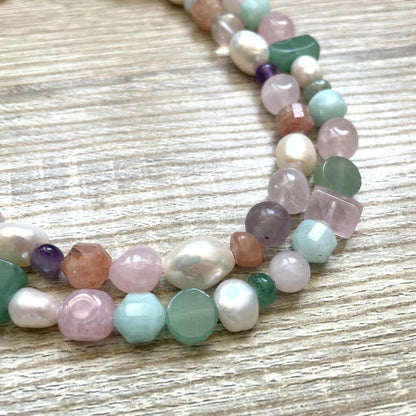 Collier maxi perles colorées