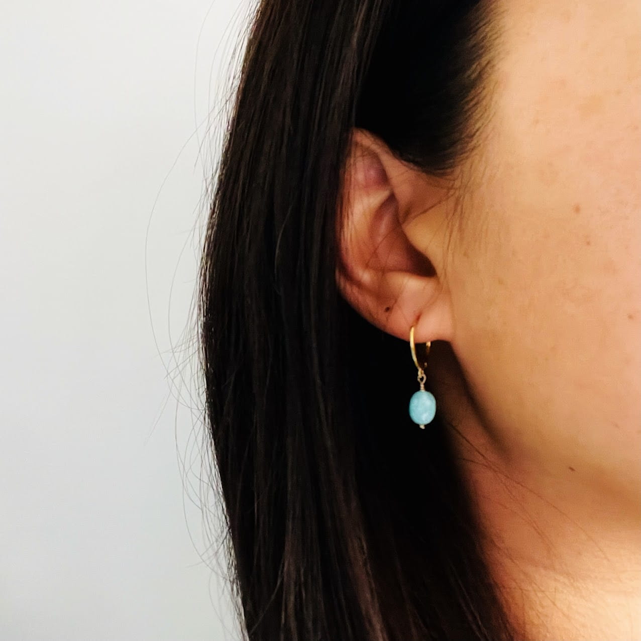 Créoles Amazonite portées