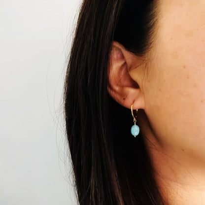 Créoles Amazonite portées