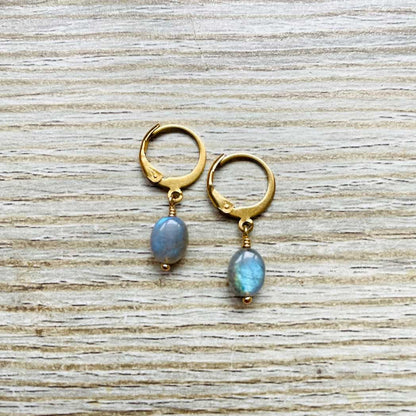 Créoles en Labradorite