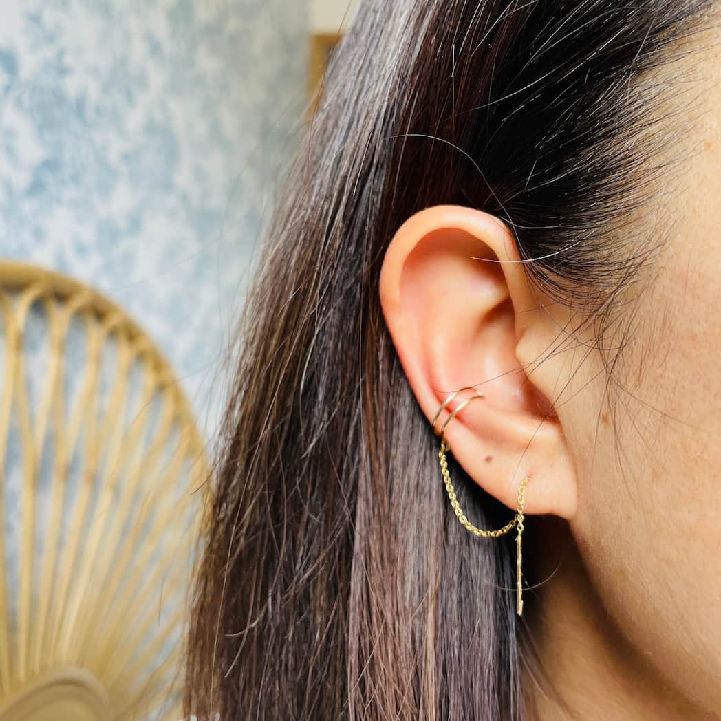 Ear cuff et bijou d'oreille Stella