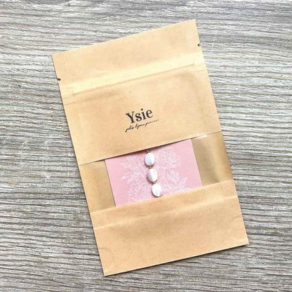 Emballage cadeau bracelet nacre blanche