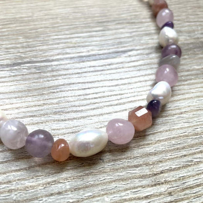 Collier maxi perles multicolores