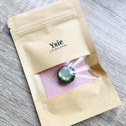 Idée cadeau briche pierre naturelle Labradorite