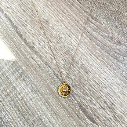 Collier Médaille Sagittaire doré modèle unique