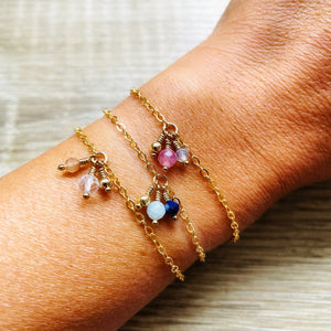 Bracelet Lapis Lazuli Aigue marine Adèle