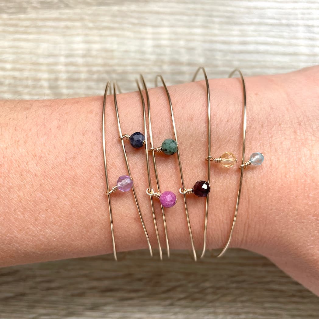 Joncs bracelets 7 chakras