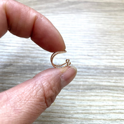 Manchette d'oreille Ear cuff double