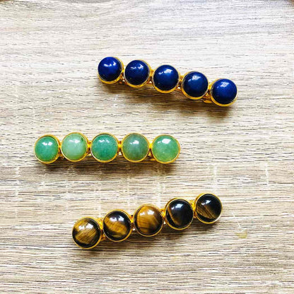 Barrettes pierres naturelles