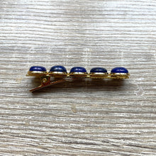 Charger l&#39;image dans la galerie, barrette-pince-crocodile-lapis-lazuli-profil