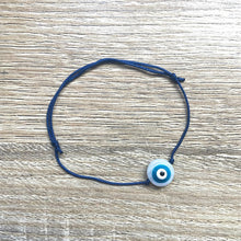 Charger l&#39;image dans la galerie, bracelet-cordon-coulissant-oeil-bleu-marine