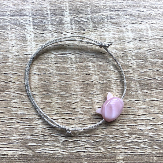 bracelet-chat-rose-nacre-argente