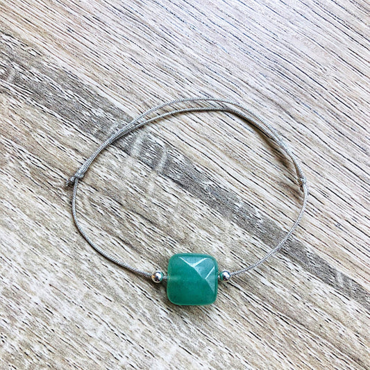 bracelet-cordon-reglable-aventurine-argent-massif
