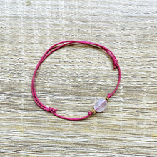 Charger l&#39;image dans la galerie, Bracelet cordon coulissant multicolore pierre naturelle plaqué or Mini Candy