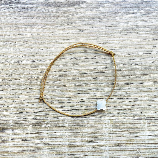 Bracelet trèfle en nacre