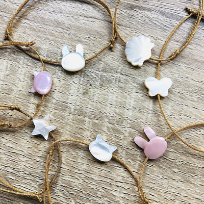 bracelets-cordon-reglable-nacre-dore