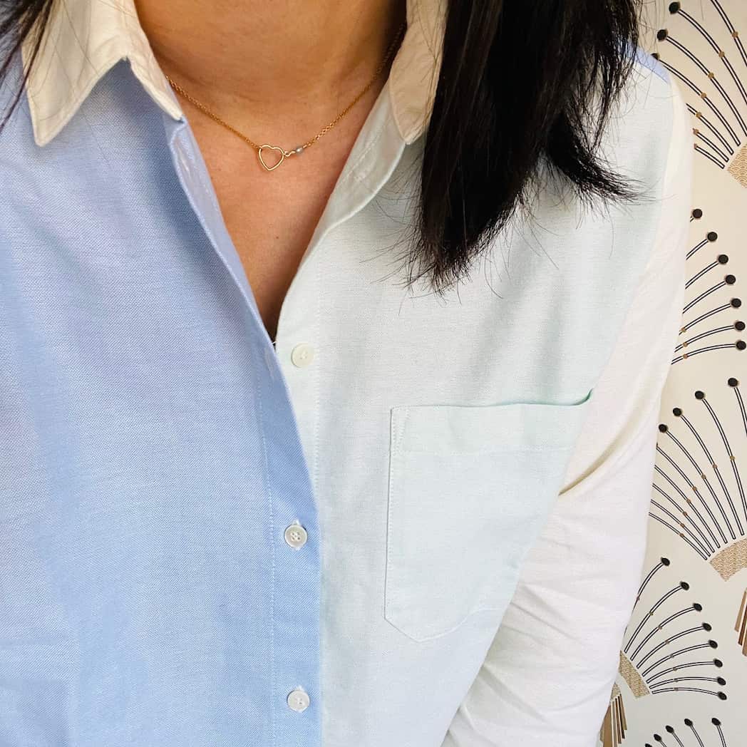 Collier cœur pierre de naissance