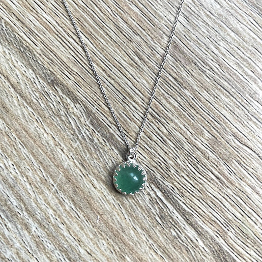 collier-fin-aventurine-vert-argent-massif